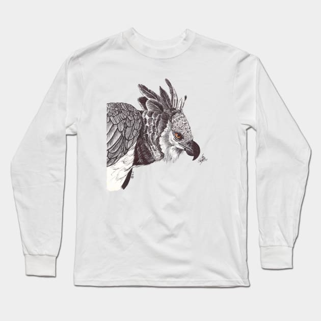 Harpy Eagle Long Sleeve T-Shirt by BeritValk